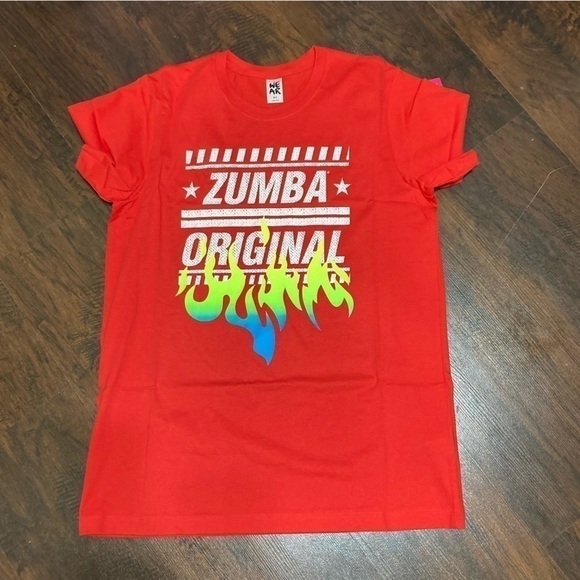 ZUMBA T-Shirt “ZUMBA ORIGINAL” customazible 100% cotton Medium/Large nwt - Picture 1 of 10